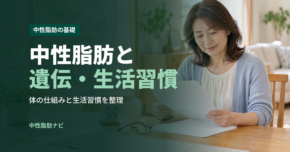 中性脂肪と遺伝・生活習慣