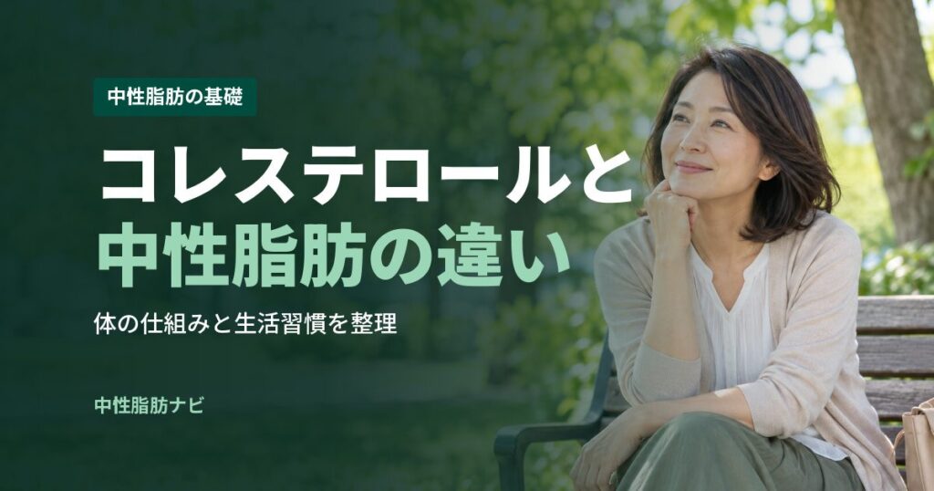 コレステロールと中性脂肪の違い