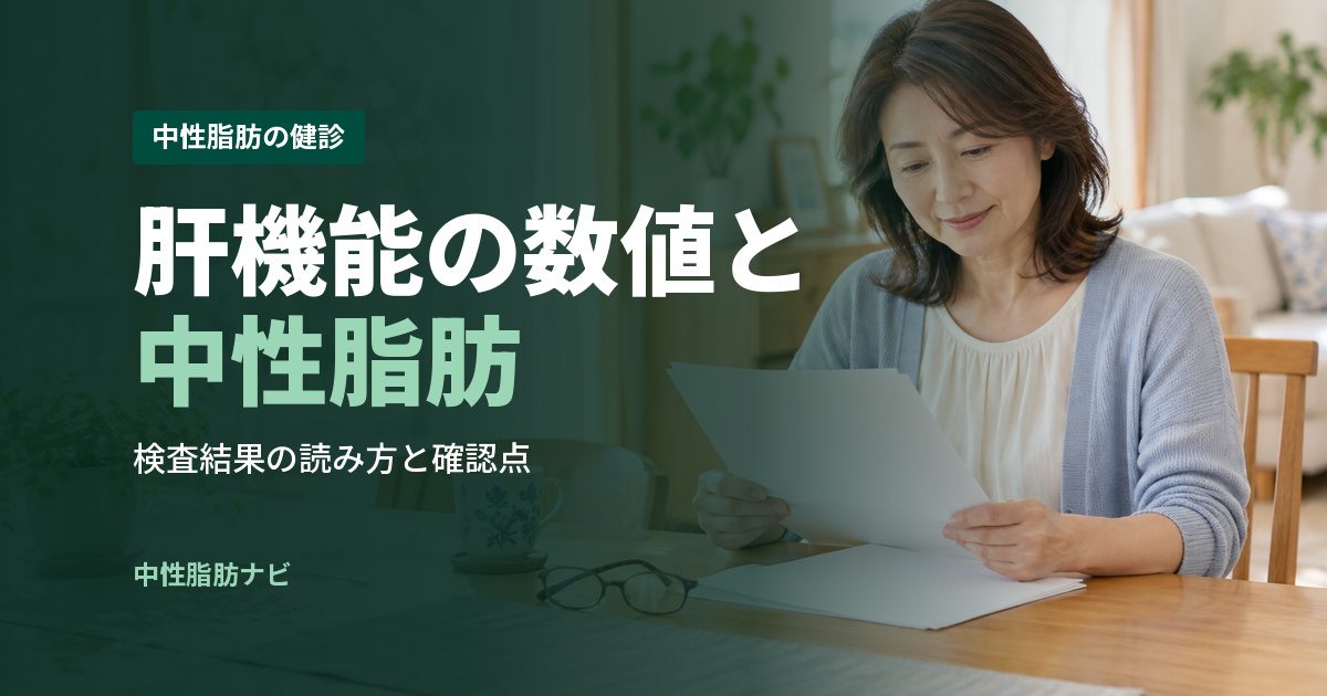 肝機能の数値と中性脂肪