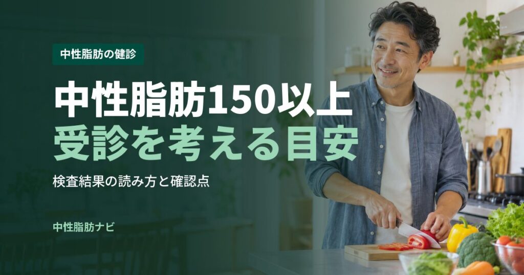 中性脂肪150以上受診を考える目安